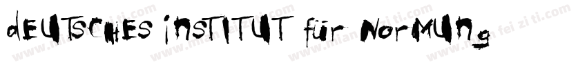 Deutsches Institut für Normung字体转换